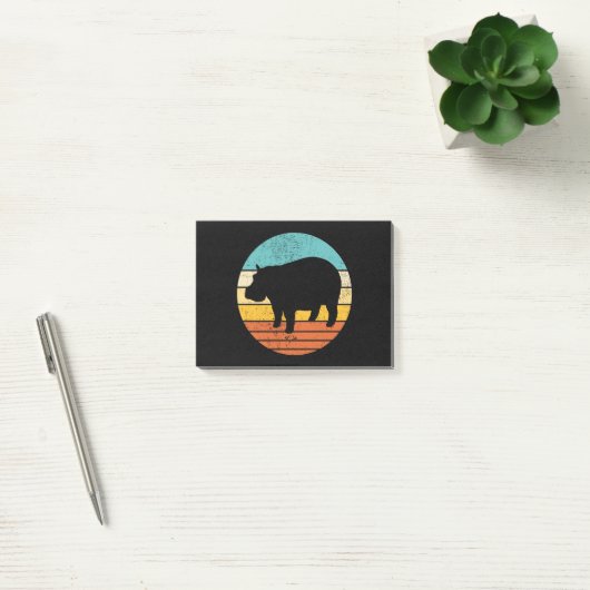 Hippopotomas Retro Sun Post-it® Notes (Kantoor)