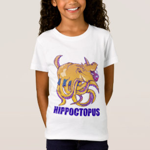 Hippopotomus octopus vreemd wezen t-shirt