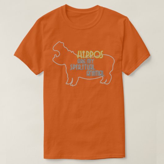 Hippos Are My Spirit Animal T-shirt (Design voorkant)