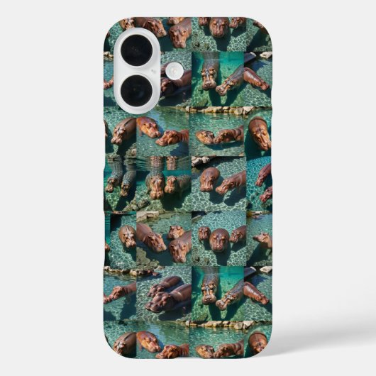 Hippos bij Play: A Pond Paradise Case-Mate iPhone Case (Achterkant)