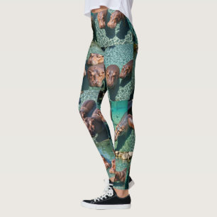 Hippos bij Play: A Pond Paradise Leggings