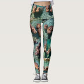 Hippos bij Play: A Pond Paradise Leggings (Voorkant)