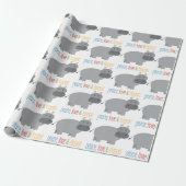 Hippos Cadeaupapier (Uitgerold)