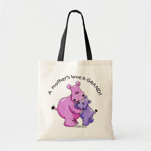 Hippos-Een moeders liefde is geweldig! Tote Bag (Voorkant)