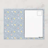 Hippos Faux Quilt Briefkaart (Achterkant)
