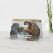 Hippos Funny Dieting Enmoecard Kaart (Voorkant)