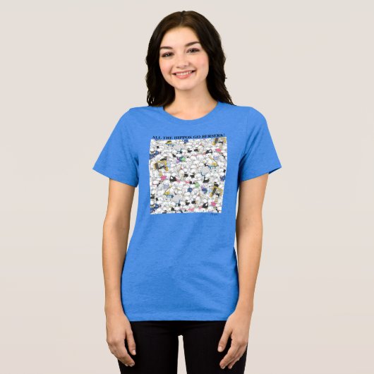 HIPPOS GAAT BERSERK! Sandra Boynton T-Shirt (Voorkant volledig)