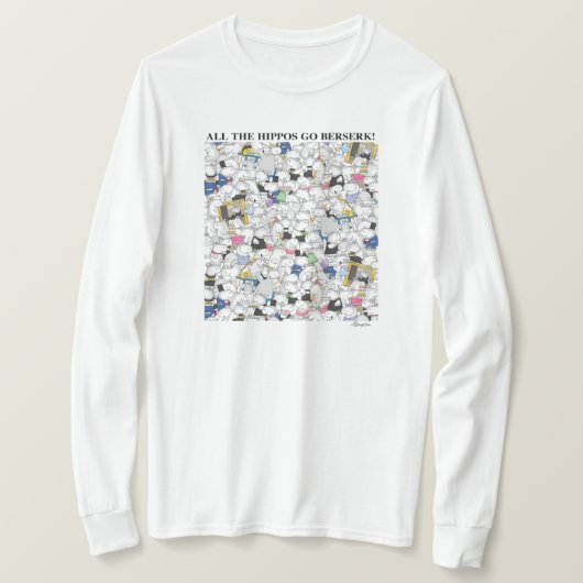 HIPPOS GAAT BERSERK! Sandra Boynton T-Shirt (Design voorkant)