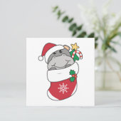 Hippos Holiday Feestdagenkaart (Staand voorkant)