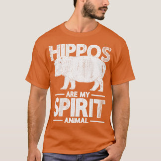 Hippos is mijn geest Dier Afrikaans Dier Hippo T-shirt
