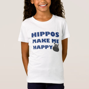 Hippos maakt me gelukkig t-shirt