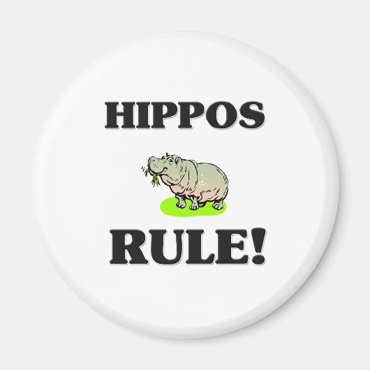 HIPPOS regel! Magneet (Voorkant)