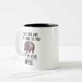 Hippos Tweekleurige Koffiemok (Voorkant links)