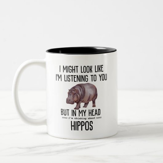 Hippos Tweekleurige Koffiemok (Links)