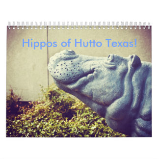 Hippos van Hutto Texas. II Kalender
