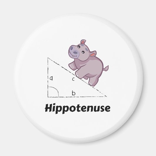 Hippotenuse Funny Wiskunde Magneet (Voorkant)