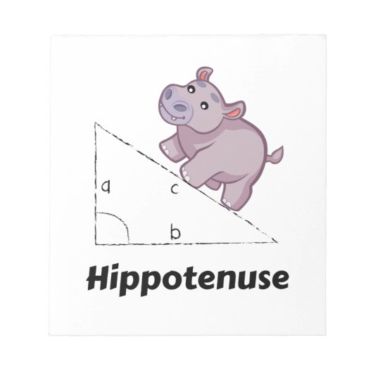 Hippotenuse Funny Wiskunde Notitieblok (Voorkant)