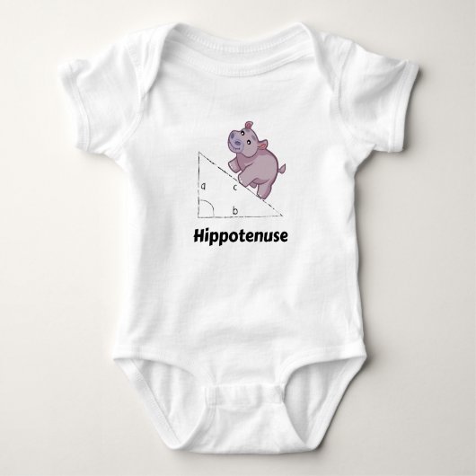 Hippotenuse Funny Wiskunde Romper (Voorkant)
