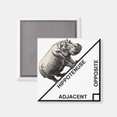 Hippotenuse Hypotenuse Funny Wiskunde Geometry Mag Magneet (Voorkant / Achterkant)