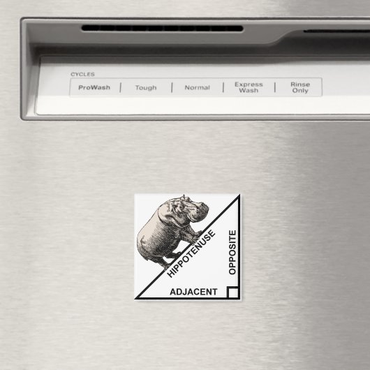 Hippotenuse Hypotenuse Funny Wiskunde Geometry Mag Magneet (Insitu (Vaatwasser))