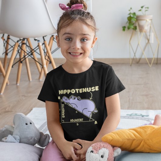 Hippotenuse Lindo Hipopotamo Matematico Para Niños T-shirt