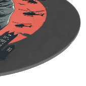 Hippozilla Spooky Moo Deng Hippo Halloween Snijplank (Hoek)