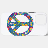 Hippy 60s Boho Peace Sign Case-Mate iPhone Case (Achterkant (horizontaal))