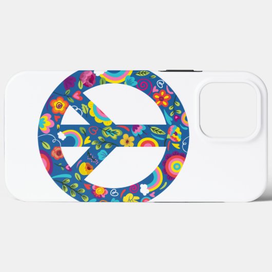 Hippy 60s Boho Peace Sign Case-Mate iPhone Case (Achterkant (horizontaal))