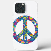 Hippy 60s Boho Peace Sign Case-Mate iPhone Case (Achterkant)