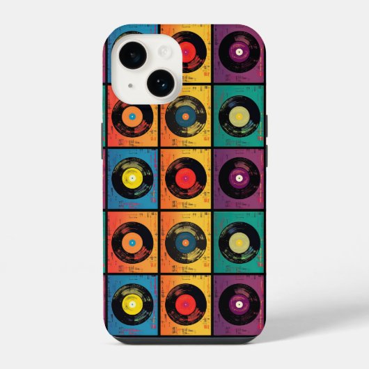 Hippy 60s Boho Peace Sign iPhone Hoesje (Achterkant)