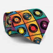 Hippy 60s Boho Peace Sign Stropdas (Opgerold)