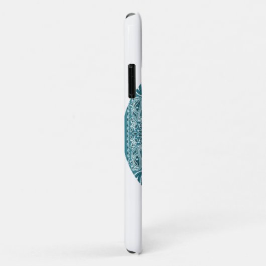 Hippy Bandanna Peace Sign Blauwgroen Case-Mate iPhone Case (Achterkant/rechts)