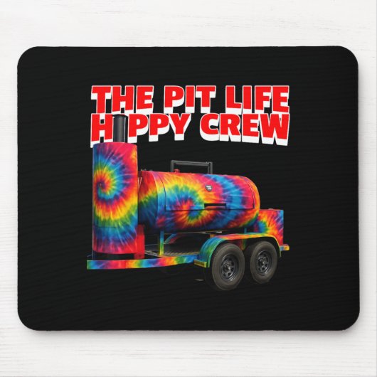 Hippy Bbq Tie Die Roker Pit Leven Hippy Crew Muismat (Voorkant)