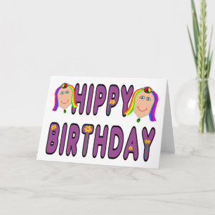 Hippy Birthday Kaart