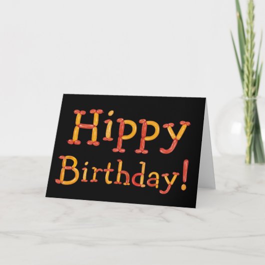Hippy Birthday-kaart Kaart (Voorkant)