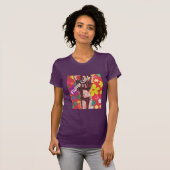 Hippy Bloem kind slogan 60s thema T-shirt (Voorkant volledig)