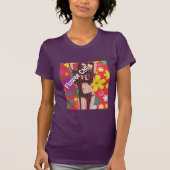 Hippy Bloem kind slogan 60s thema T-shirt (Voorkant)