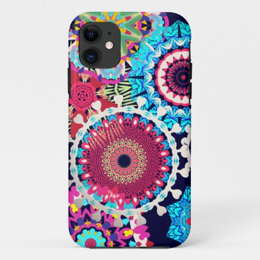 Hippy bloemen, telefoonomhulsels Case-Mate iPhone case (Achterkant)