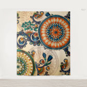 Hippy Bohemian Peace Mandela Boho Chic Wandkleed (Voorkant)