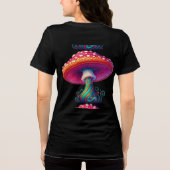 Hippy Boho Mushroom – 60s 70s Fashion Tri-Blend Shirt (Achterkant)