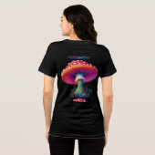 Hippy Boho Paddenstoel – 60s 70s Mode Tri-Blend Shirt (Achterkant volledig)