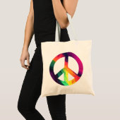 Hippy-Canvas tas voor vredesbord (Voorkant (product))