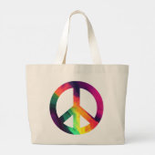 Hippy-Canvas tas voor vredesbord (Achterkant)