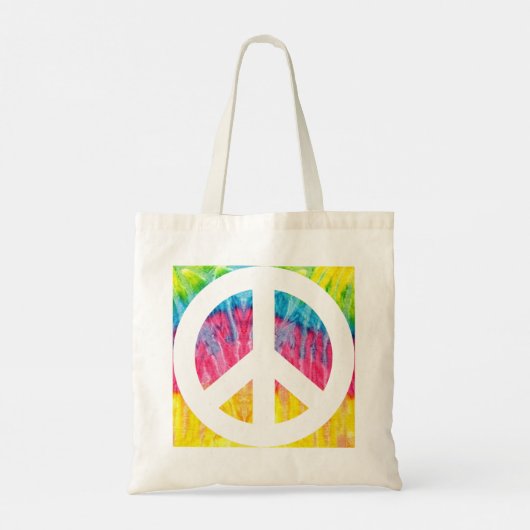 Hippy-Canvas tas voor vredesbord (Achterkant)