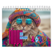 Hippy Cat Calendar, Cat Kalender (Hoes)