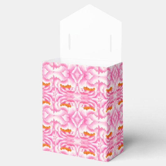 Hippy Chic roze en Oranje Stropdas-kleurstof Bedankdoosjes (Geopend)
