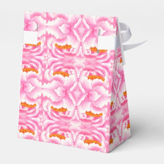 Hippy Chic roze en Oranje Stropdas-kleurstof Bedankdoosjes (Achterkant)