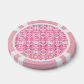 Hippy Chic roze en Oranje Stropdas-kleurstof Poker Chips (Enkel)