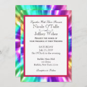 Hippy Chic Tie Dye Tye Die Wedding Invitation Kaart (Voorkant / Achterkant)