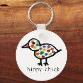Hippy Chick Sleutelhanger (Voorkant)